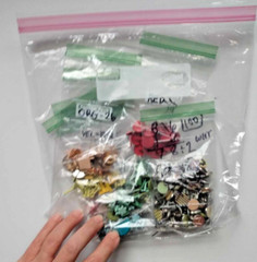 Lot Of 262 Paper Brads Mix Colors/Sizes/Shapes 4 Scrapbooking Cards DIY Crafts