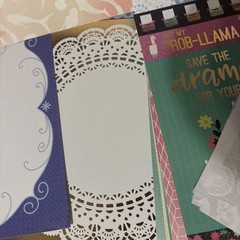 Mermaid Baby Boy Llama 12×12 Paper & Sticker Lot – Scrapbooking