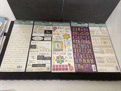 K&C Marcella K & Daisy Hill Recollections Scrapbooking Big Sheet Stickers BLK 69