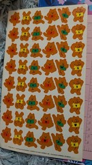 Vintage Current Inc Stickers Alphacats Sticker Sheet Lot 2 Sheets (Creases) READ