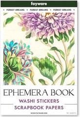 Washi Vintage Stickers for Scrapbooking – Ephemera Book for Journaling with 4…