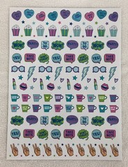 Groovy Girl POWER Goals Peace Love COFFEE Planner Calendar Stickers 300 Pieces