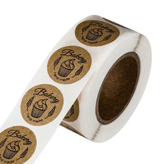 500pcs Kraft Paper “Handmade” Stickers Labels for Packaging NEW