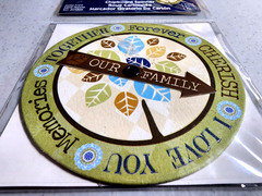 Deja Views Our Family Chipboard Spinner Glitter Ephemera Scrapbooking Family