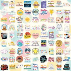 300PCS Affirmation Stickers, Holographic Motivational Sticker Pack, Positive Jou