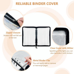 Sticker Organizer Binder Storage Book A5 Reusable Sticker Book Collecting Holder