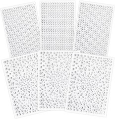 Shiny 2100pcs Rhinestone Stickers – Glamorous Decorations for Crafts & Makeup