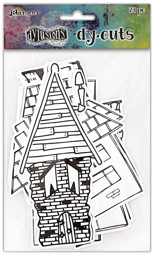 Dyan Reaveley’s Dylusions Dy-Cuts 24/Pkg-Me Houses