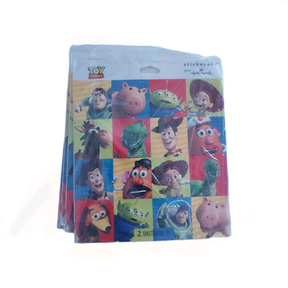 Hallmark Stickers Disney Toy Story Woody Buzz Rex Set of 6 Sheets Sealed New