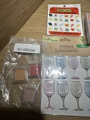 Scrapbooking lot stickers felt Embellishments Chalk Letters Black Ink Leaves