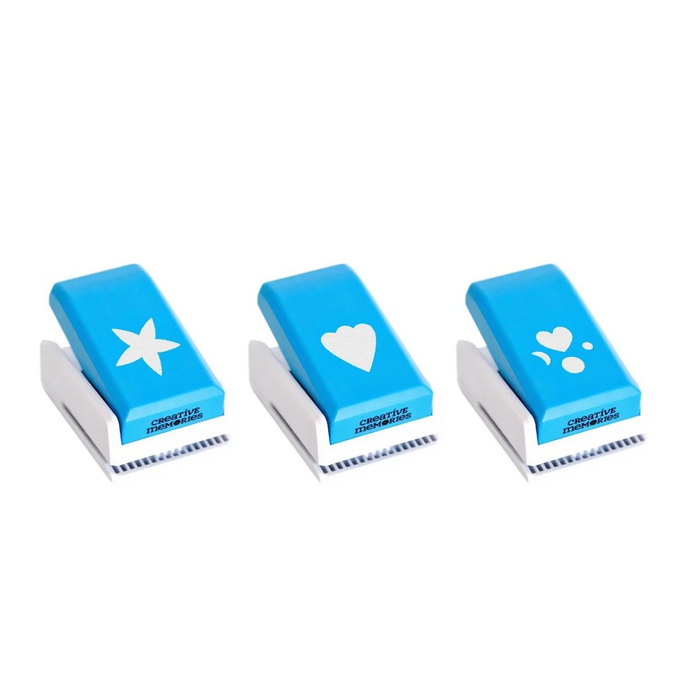 Creative Memories Piece by Piece Mini Trio Punch Set (3/pk)