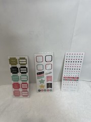 Pen+Gear Paper Lot Of 3 Pack 4-3″x8 Assorted Stickers Sheets #2
