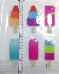 Ice Cream Stickers Set 3 Packs Dimensional Puffy Summer Treats Sweets Kid Craft