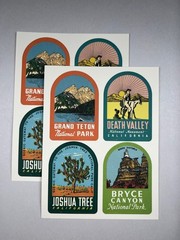 Cavallini & Co. National Parks Vintage Sticker Set, Assorted