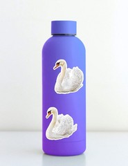 Swan Die Cut Vinyl Stickers Set Scrapbooking Laptop Water Bottle