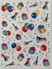 PARTY OVER HERE Stickers (26pcs)Hallmark•Balloons •Celebrate•Birthday•Presents•
