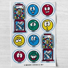 Vintage Mark 1 Scratch N Sniff 80s Iron-On Patch, Bubble Gum 1984 Ironables