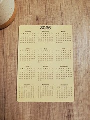 2023, 2024, or 2025 Year At A Glance Calendar Stickers for Planners and Journals