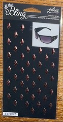 Jolees Bling Rose Gold/Cooper Studs Diamonds Wedding Card 3D Scrapbook Stickers