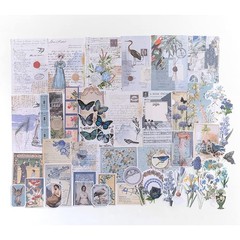 Alideco 200pcs Scrapbook Paper Kit Kawaii Vintage Botanical Flowers Scrapbook…