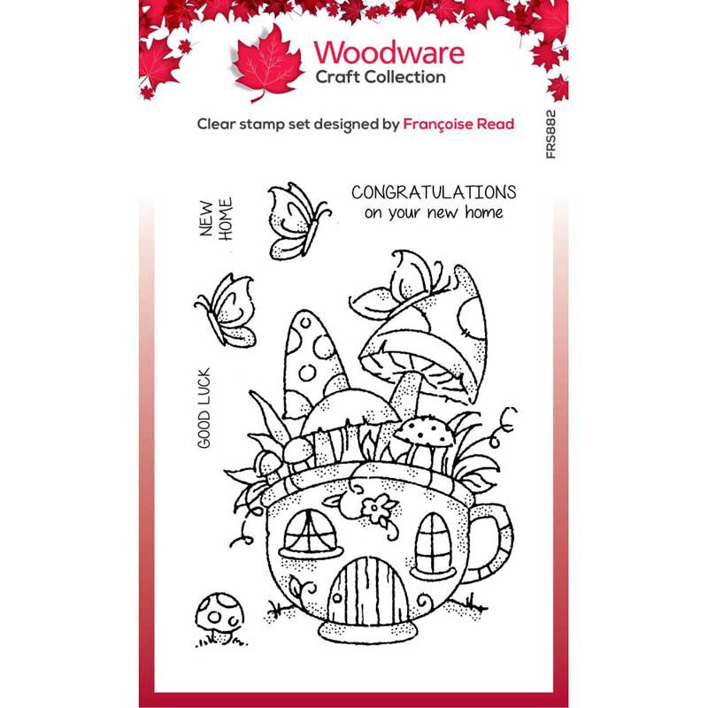 Woodware Craft COLLECTION CLEAR ACRYLIC STAMPS – MUSHROOM CUP
