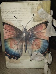 Vintage Butterfly Junk Journal Scrapbook USA Seller