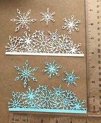 SNOWFLAKE EDGE Tim Holtz cardstock paper die cut embellishments CHRISTMAS