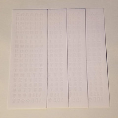 4X Very Small 5Mm White Letter Alphabet Stickers and Numbers for Scrapbooking