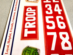 It Takes Two Eagle Scout Boy Scouts Sticker Sheet 5×12 Scrapbook Vintage 2004