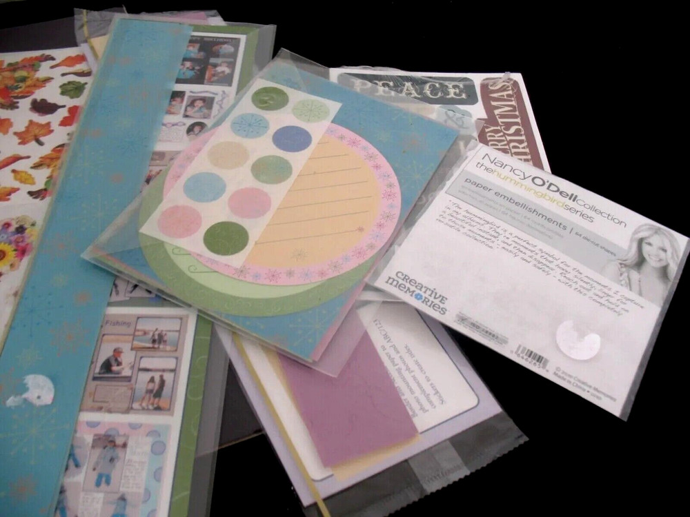 Lot Seasoning Photo Mounting Paper, Paper embellishments Nancy O’Dell