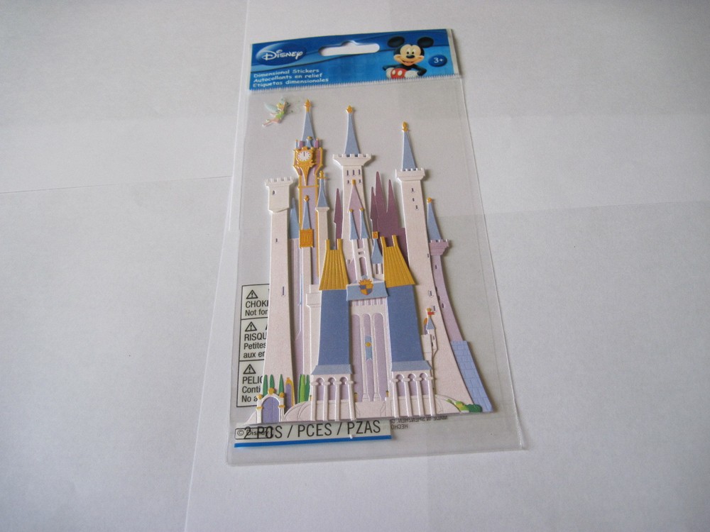 Crafts Stickers Disney Disneyland Castle Dimensional Tinker Bell Clock Tower