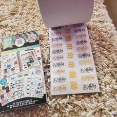 The Happy Planner Sticker Book Lot Of 2 + Student Sticker Book
