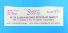 Vintage 1984 Illuminations Sweet Scents Mint Gumdrop Scented Stickers