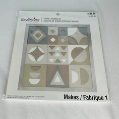 Lot of 3 Recollections Paper Layering Kit Home Good Vibes Only Geometric