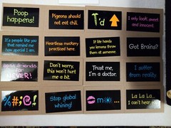 Wacky Rectangles – Funny Sayings – SET OF 16 Vending Stickers | Decals Humor