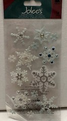 Jolee’s Boutique Christmas Winter Glitter Jeweled Snowflake scrapbooking sticker