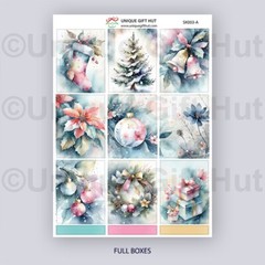 Planner Sticker Kit Christmas Winter Holiday Sticker for standard weekly planner