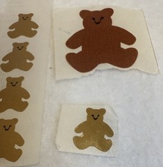 Mrs. Grossman’s LOT of 10 Vtg 1979 Teddy Bear Stickers!! 9 Small Bears, 1 Large
