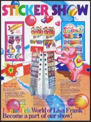 LISA FRANK Stickers – Original 1984 Trade print AD / ADVERT_ retailer promo / ad