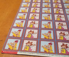 VINTAGE 1998 Scholastic PBS Arthur D.W. Reed Marc Brown Stickers