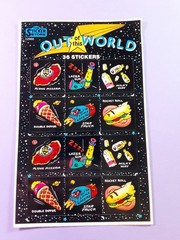 vintage 80’s The Sticker Store Out of this World sticker sheet