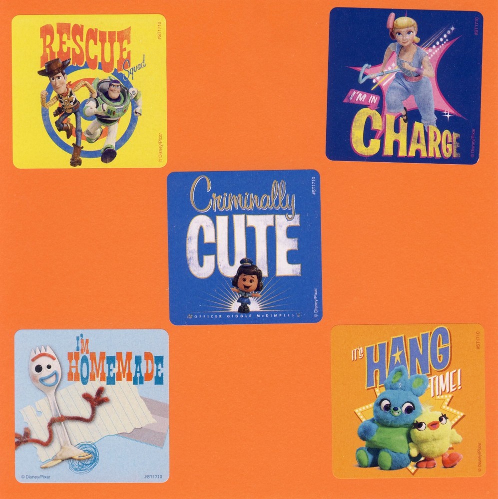 10 Toy Story 4 Large Stickers – Woody, Buzz Lightyear, Bo Peep