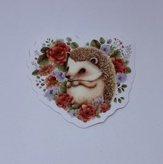Cute Hedgehog Animal Love Sticker Vinyl Decal Journal Wall Decor Art Decor Tc6