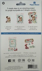 Paper House 3-D~TRUE LOVE~raised sticker set~Adorable! Quick Ship!