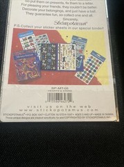 Vtg Stickopotamus Stickers Prism Hearts & Stars Small Colourful Shapes Rainbow