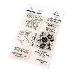 PINK FRESH – CLEAR ACRYLIC STAMPS – FRAMED ART