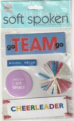 RARE! MAMBI Soft Spoken 3D stickers CHEER Cheerleading 93074 Fast FREE Ship!