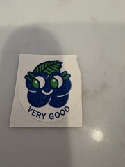 Vintage CTP Blueberry Scratch And Sniff Sticker