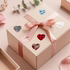 500Pcs Heart-Shaped Valentines Stickers – Perfect for DIY Crafting and Decor