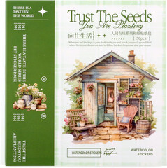 Garden Scrapbook Stickers 50 Sheets Journaling Sticker 400 Pre-Cut Washi Sticker